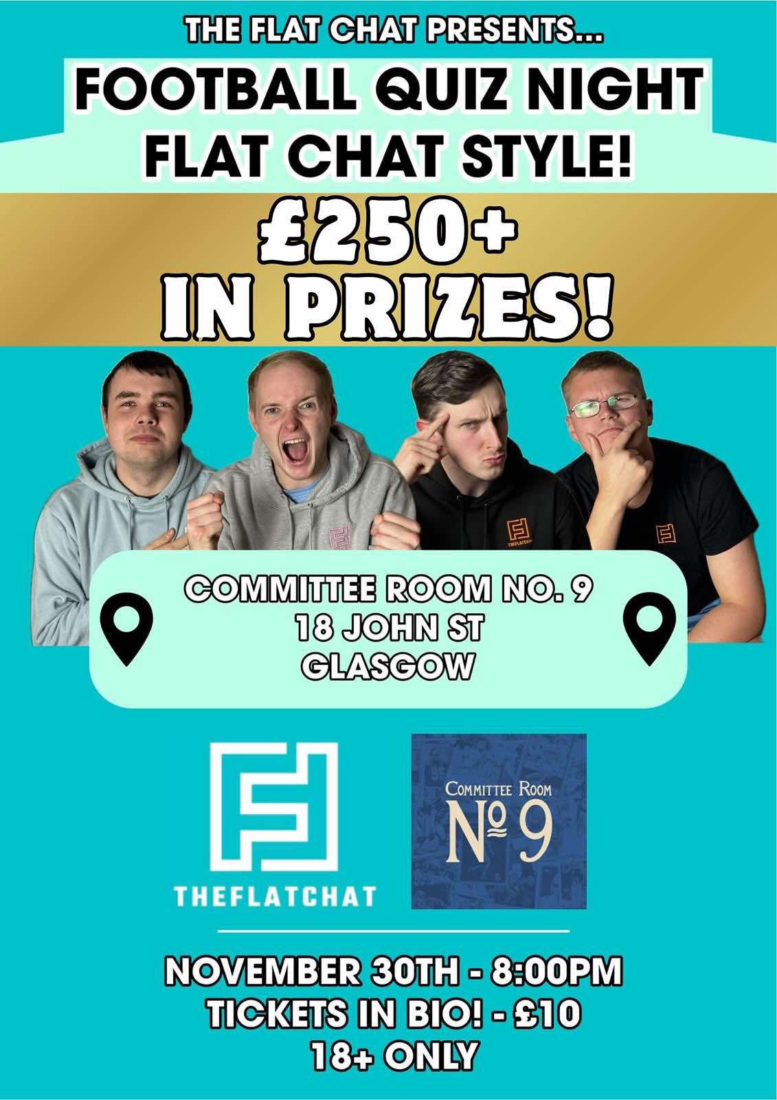 Football Quiz Night – Flat Chat Style!